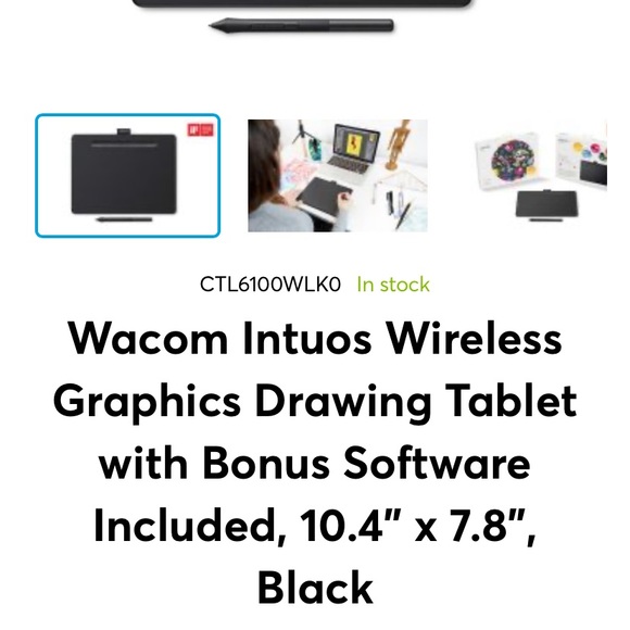 NWT Wacom Intuos Tablet - Picture 2 of 15